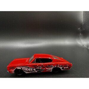Hot Wheels 2004 '67 Dodge Charger  Smashville Series Red Loose Graffiti Vintage